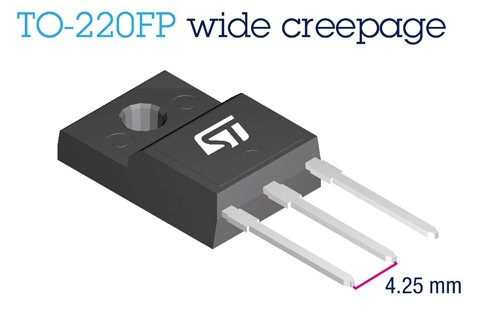 ST, TO-220FP 와이드 크리피지 패키지 기반의 1500V 디바이스를 비롯한 새로운 초접합 MOSFET 출시